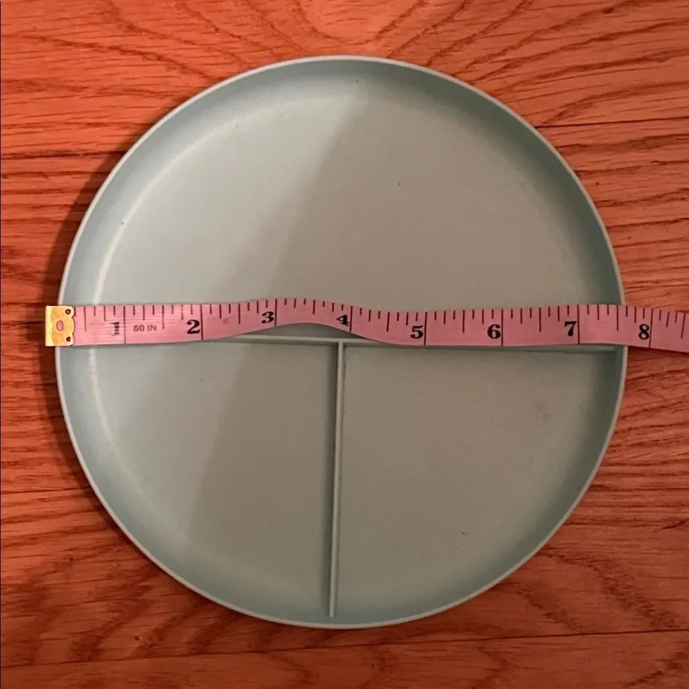 Pillowfort Silicone Divided Plates Set of Four in Pale Mint!